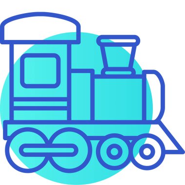 tren. Web simgesi basit illüstrasyon