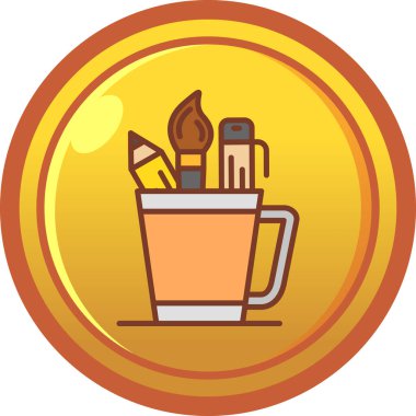 Modern bir simgenin vektör illüstrasyonu