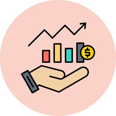 grafik ikonu vektör illüstrasyonu