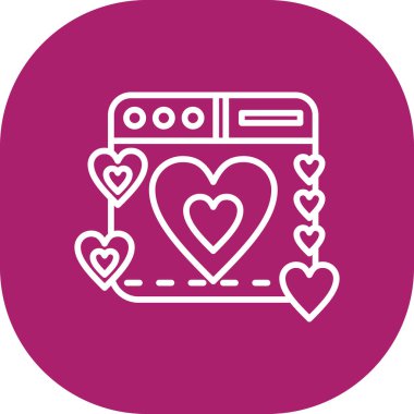 Bir kalbin vektör illüstrasyonu