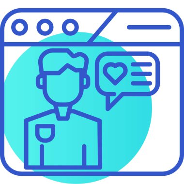 seo modern simgesinin vektör illüstrasyonu