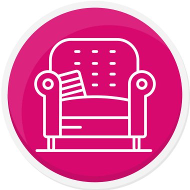 koltuk simgesi vektör illüstrasyonu