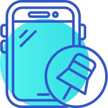 cep telefonu ikonu vektör illüstrasyonu