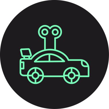 araba simgesi vektör illüstrasyonu