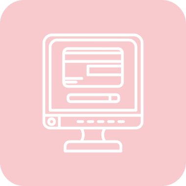 seo modern simgesinin vektör illüstrasyonu