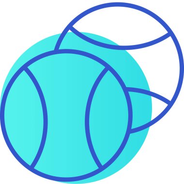 Voleybol. Web simgesi basit illüstrasyon