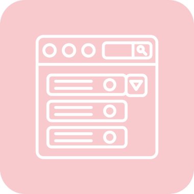 seo modern simgesinin vektör illüstrasyonu