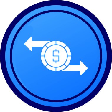 Bozuk para. Web simgesi basit illüstrasyon