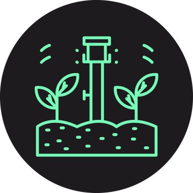 Bitki simgesinin vektör illüstrasyonu