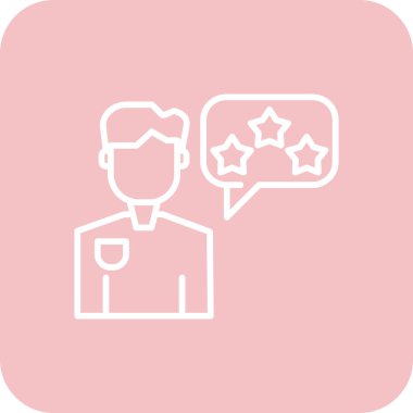 vektör müşteri derecelendirme simgesi