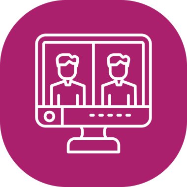 Modern simgenin vektör illüstrasyonu