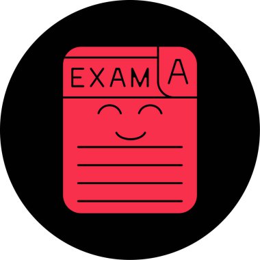 vektör cinsinden sınav simgesi