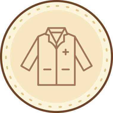 Bir adamın ceketinin vektör çizimi