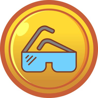 Tek bir izole simgenin vektör illüstrasyonu