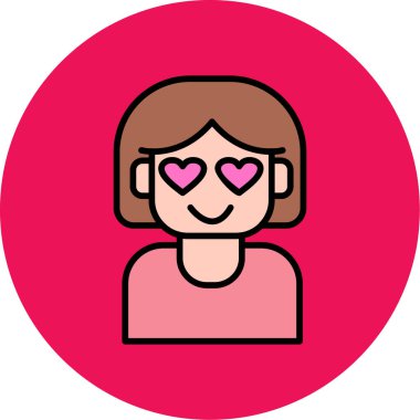 avatar. Web simgesi basit illüstrasyon