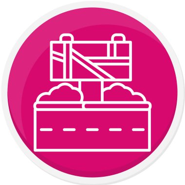 Taşıyıcı. Web simgesi basit illüstrasyon