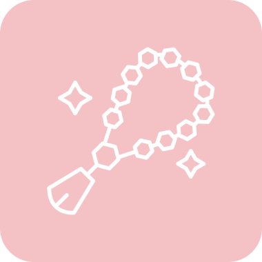 Moda biçimi izole edilmiş arkaplanda zincir simgesi