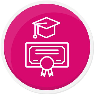 Bir eğitim simgesinin vektör illüstrasyonu