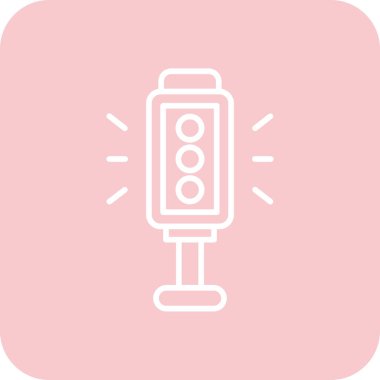 Elektrik dolgu simgesinin vektör illüstrasyonu