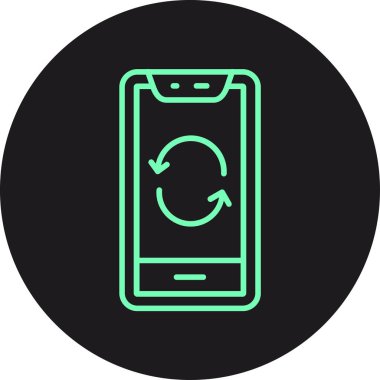 Vektör Mobil simge illüstrasyonu