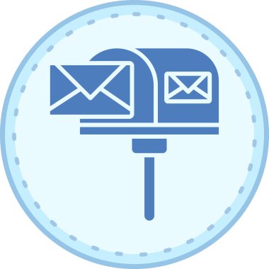 Mektup. Web simgesi basit illüstrasyon