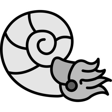 Salyangoz simgesi, anahat stili