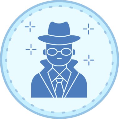 Takım elbiseli bir adamın vektör çizimi