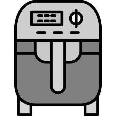 elektrik ısıtıcı simgesi vektör illüstrasyonu