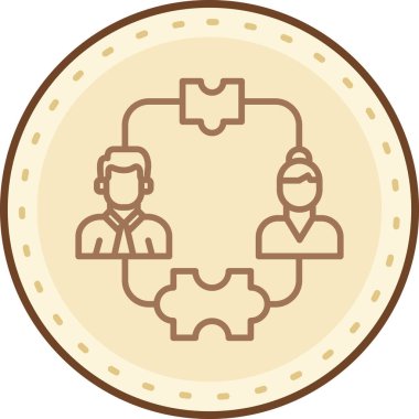 iş konsepti simgesi basit vektör illüstrasyonu