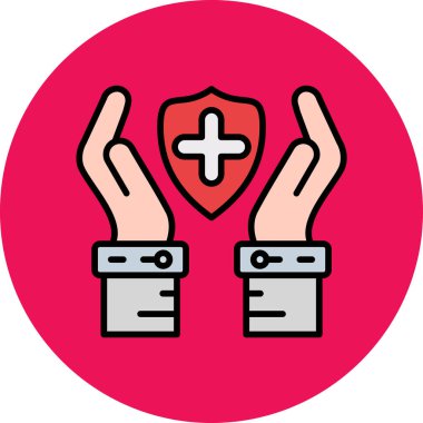 tıbbi haç simgesi, vektör illüstrasyonu