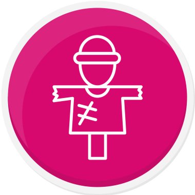 Bir kız simgesinin vektör illüstrasyonu