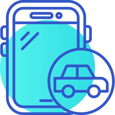 araba simgesi vektör illüstrasyonu