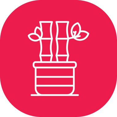 Çiçek. Web simgesi basit illüstrasyon