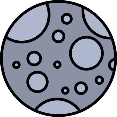 Gezegen. Web simgesi basit illüstrasyon