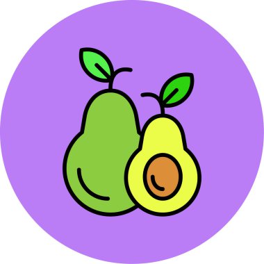 Bir karikatür meyvesinin vektör çizimi