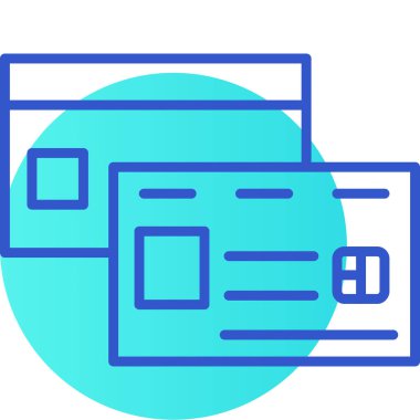 Web sitesi için web tasarım düzeni simgesi