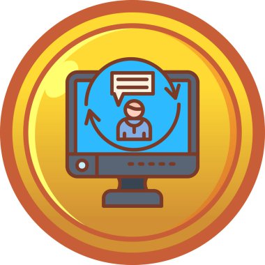 şebeke. Web simgesi basit illüstrasyon