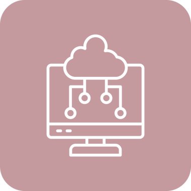 vektör Bulut simgesi illüstrasyonu