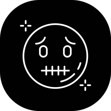 vektör emoji simgesi çizimi