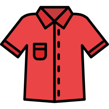 Gömlek. Web simgesi basit illüstrasyon