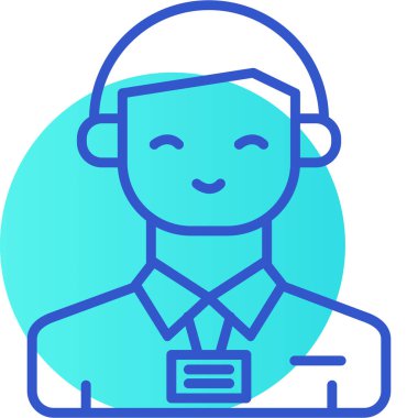 Avatar Adam. Basit illüstrasyon