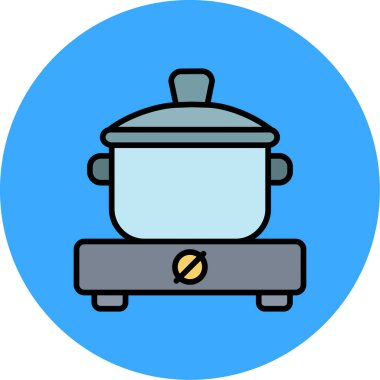 Yemek. Web simgesi vektör illüstrasyonu