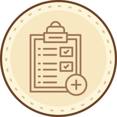 Rozet simgesi, vektör illüstrasyonu