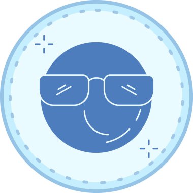 Gözlük. Web simgesi basit illüstrasyon