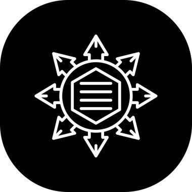 Modern simgenin vektör illüstrasyonu