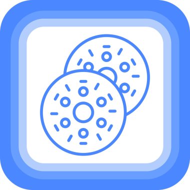 Yemek. Web simgesi basit illüstrasyon