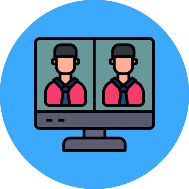 Video çağrısı. Basit resimleme