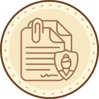 Rozet. vektör illüstrasyonu