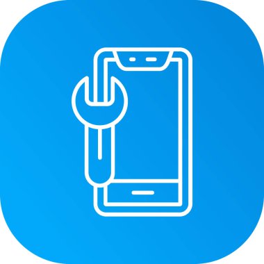 akıllı telefon simgesi soyut arka grupta izole edildi