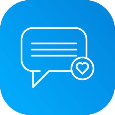 Rozet biçiminde sohbet balonu konuşma simgesi